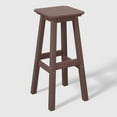 thumbnail image 5 of WestinTrends Malibu 5-Piece HDPE Outdoor Patio Dining Bar Bistro Table Set with Bar Stools, Dark Brown, 5 of 11