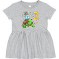 thumbnail image 3 of Inktastic 2nd Birthday Cute Turtle in Party Hat with Confetti Girls Baby Dress, 3 of 5