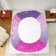thumbnail image 5 of Castle Fairy Bling Glitter Print Girl Bed Sheets,Dreamy Princess King Sheets, 5 of 7