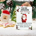 thumbnail image 3 of 10PC Mini Christmas Cards with Pouch - Pocket-Sized Santa Notes for Stocking Stuffers, Advent Calendars, Secret Santa Gifts & Holiday Keepsakes, 3 of 7