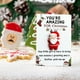 thumbnail image 3 of 10 Tarjetas Navideñas de Bolsillo | Papá Noel Festivo | Mensaje Navideño Emotivo | Bolsa de Organza y Cinta Roja | Set de Regalo, 3 of 7