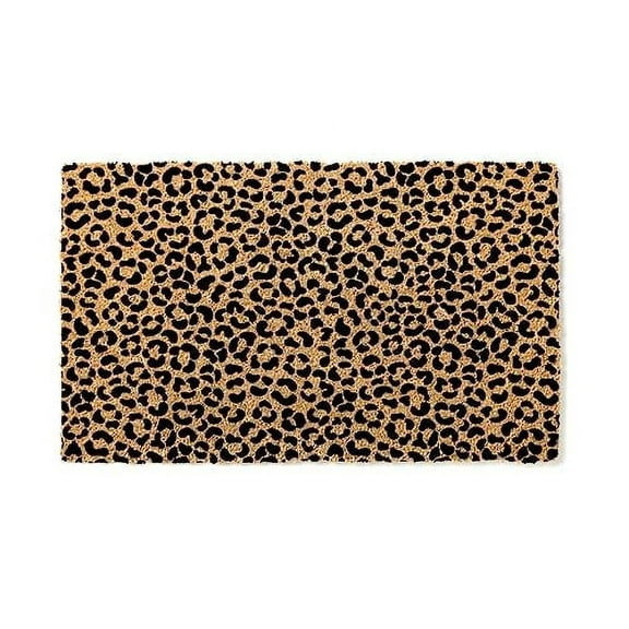 Cheetah Spot Pattern Coir Door Mat