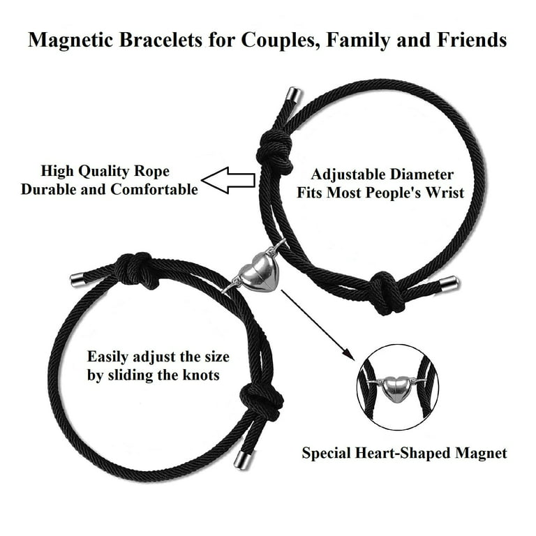 Magnetic Heart Bracelet Couples  Magnetic Bracelets Best Friend
