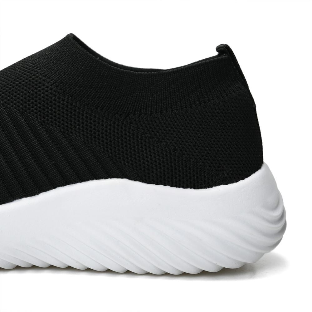 Asos Design Black Knitted Trainers Hot Sale Cheap Casual Fly Knit