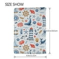 thumbnail image 3 of Pofeuu Watercolor Nautical Print Travel Document Organizer Passport Holder Men Women for Family (6.5 in x 4.5 in),Wallet Holder Credit Card Clutch Bag Case, 3 of 5