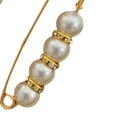 thumbnail image 5 of 4 Pieces Women Pearl Brooch DIY Crafts Waistband Decor Adjust Clip Clasps Tightening Waist Pins for Shirt Shawl Dress P, 5 of 7
