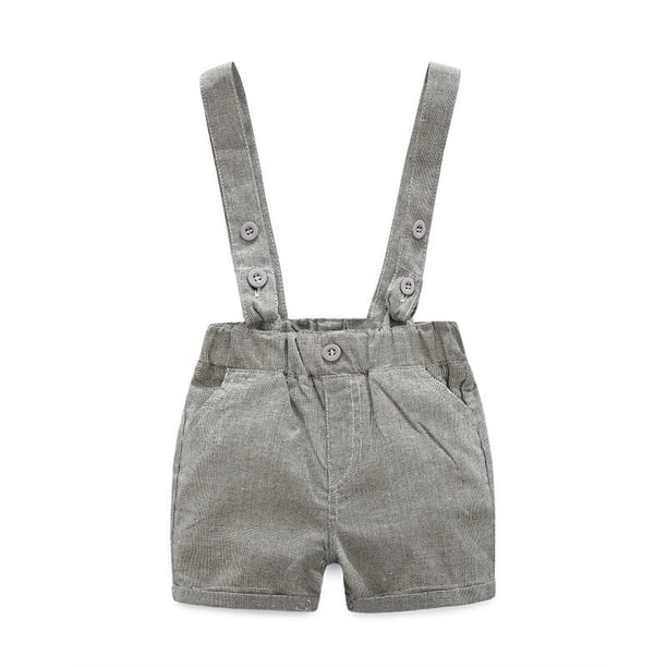 Conjunto de ropa de mameluco para bebé con sombrero de lazo, traje de verano a rayas para caballero con lazo, conjunto de mono para niño pequeño, ropa infantil para niño Tan Jianjun unisex