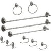 Bradley 11-Piece Bath Hardware Set, Brushed Satin Nickel