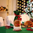 thumbnail image 4 of Eolstice Christmas Wine Bottle Decor Set, Gingerbread Man Themed Red Wine Bag, Festive Holiday Drink Accessories for Tabletop Display and Party Decorations, 4 of 5