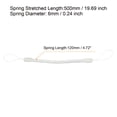 thumbnail image 2 of Unique Bargains 5' Plastic Retractable Spring Coil Strap Key Holder Stylus Cord, Clear 8 Pack, 2 of 5