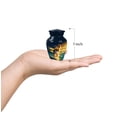 thumbnail image 3 of Cat Small Cremation Urns For Adult Human Ashes 3 Inch - Burial Urns For Human Ashes Adult Female Keepsake Remains - Blue Mini Urn For Women & Men - Miniature Urn For Mother And Father, 3 of 7