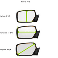 thumbnail image 5 of Fits 06-15 Silverado Right Passenger Mirror Manual Upper Lens of 2 PieceTelescoping, 5 of 6
