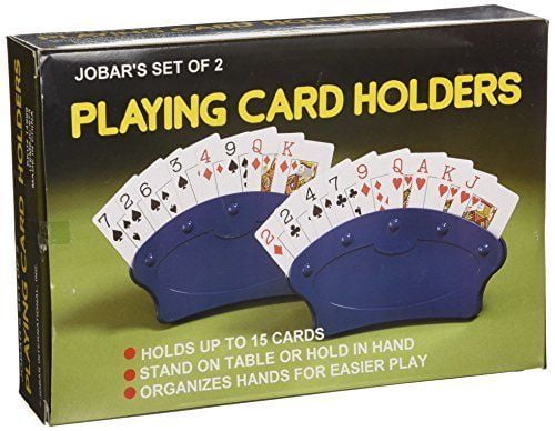 Poke Card Blue Playing Card Holder Poker Base Game Organizes Stand Upto 15 Cards 