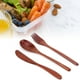 thumbnail image 5 of Tenedores De Cucharas De Madera, Juego De Cubiertos De Madera Juego De Tenedores De Cucharas De Madera Reutilizables Portátil Con Bolsa Para Viajes Para La Oficina Para Picnic ANGGREK Otros, 5 of 8
