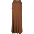 thumbnail image 2 of Made by Johnny Women's Wrapped High Low Ruffle Maxi Skirt XL RUST, 2 of 6