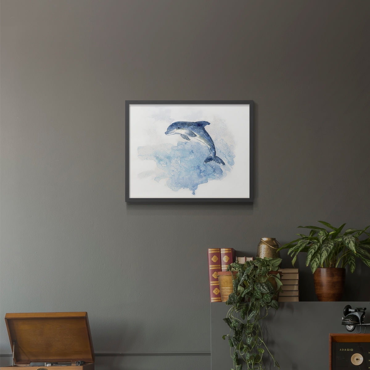 Wave Jumping by Sally Swatland - Restickable Framed Giclée Print