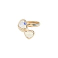 thumbnail image 1 of Anillo para Mujer con Cristal Fino Swarovski Trillant-  Bañado en Oro 14k– Anillo Elegante y Brillante-Aretes de Mujer de Moda, Joyería para Mujer de Moda– Regalo especial Ortiz Espinosa Temporada, 1 of 2