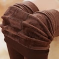 thumbnail image 4 of Women Winter Thick Warm Fleece Lined Thermal Stretchy Slim Skinny Leggings Pants, 4 of 5