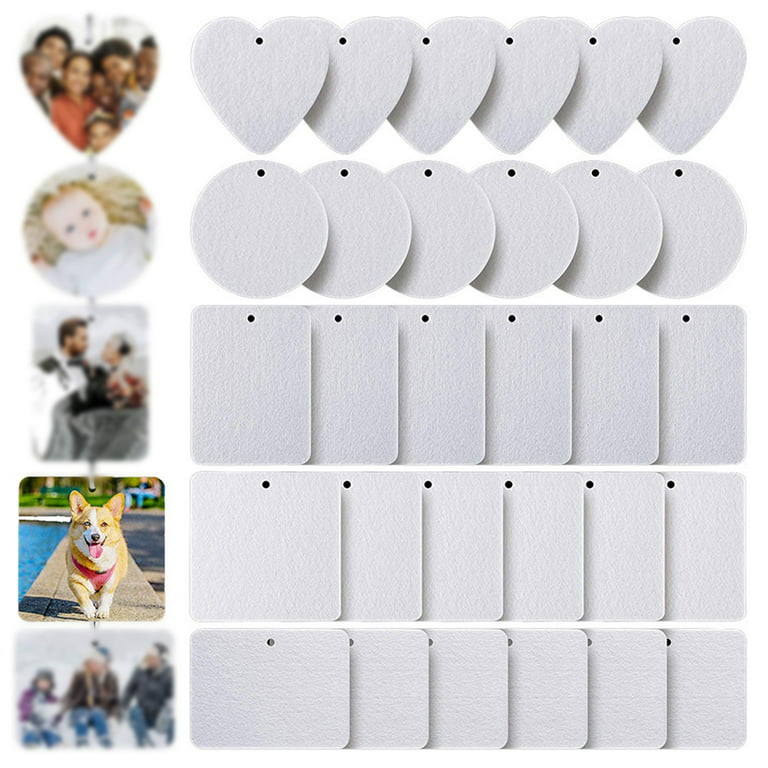30 Pieces Sublimation Car Air Freshener Blanks Suitable for Car