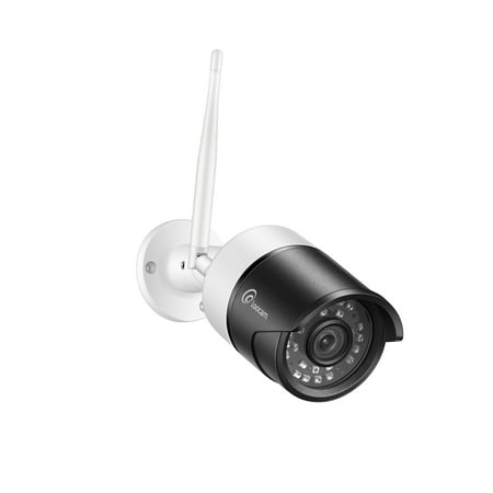 Loocam Wireless WiFi 1080p HD Smart Outdoor Security Surveillance IP Camera, 100ft Night Vision, Motion Detection iOS & Android App