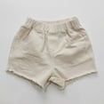 thumbnail image 2 of Shorts Boys Beige Drawstring Elastic Waist Casual Summer Clothes Boy Clothes 5-6 Years, 2 of 5