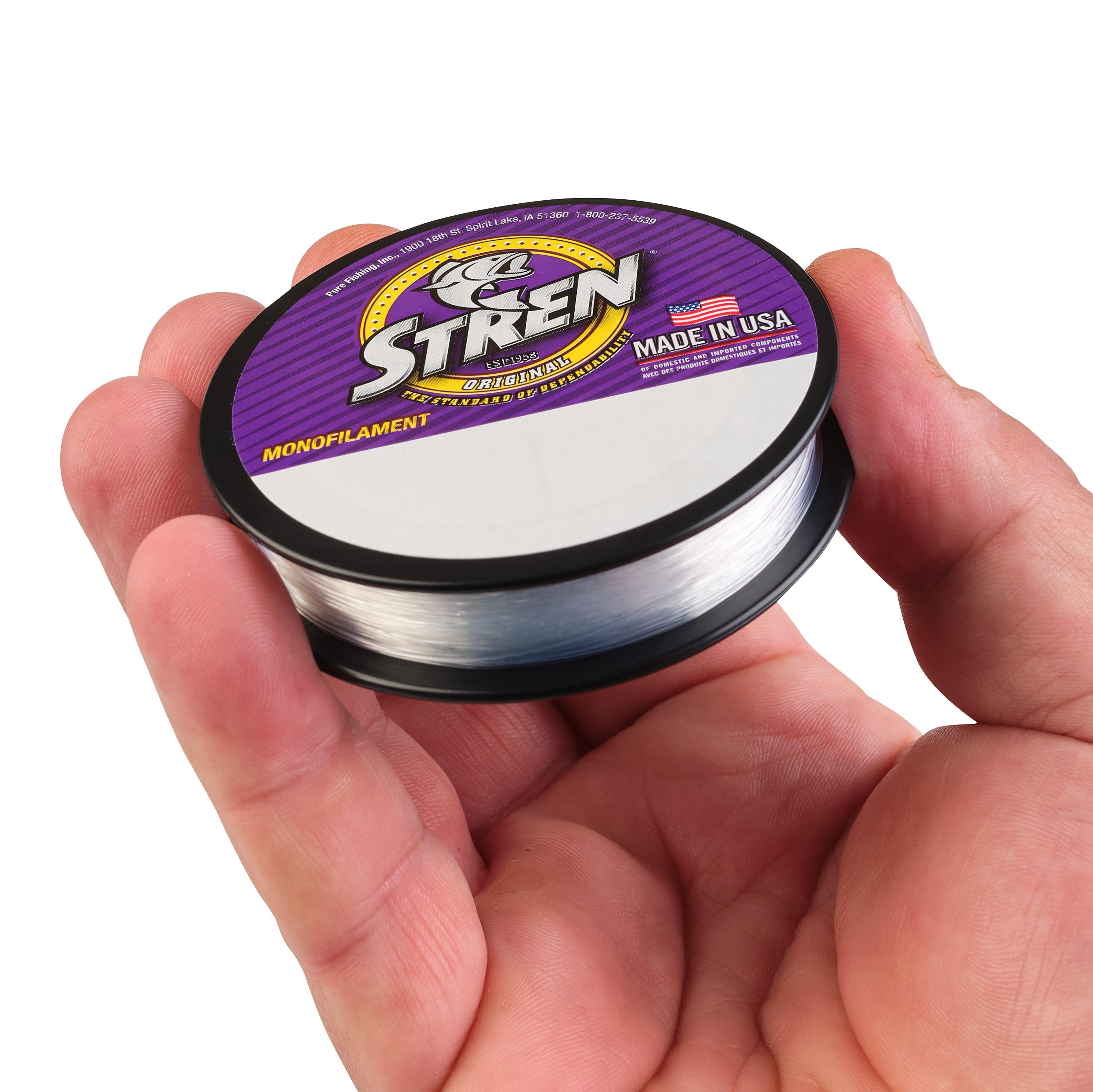 Stren Original® Monofilament Fishing Line, Clear/Blue Fluorescent, 6 lb Test Strength, 100 yd
