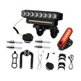 thumbnail image 3 of Almencla Bike Light 6 Modes 8 LED Bicycle Light Set for Cycling Night Riding Mountain B, 3 of 8