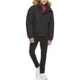 thumbnail image 5 of Men's Tommy Hilfiger Flex Tech Snorkel Bomber with Removable Faux Fur Trim Color: Red Size: L, 5 of 5