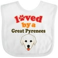 thumbnail image 3 of Inktastic Great Pyrenees Dog Boys or Girls Baby Bib, 3 of 4