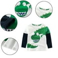 thumbnail image 4 of LYMAYTER Baby Toddler Boys Cartoon Tee Shirt for 1-9 Years Old 100% Cotton Long Sleeve T-Shirt Kids Spring Fall Casual Tees, 4 of 9