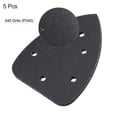 thumbnail image 3 of 5 Pack Detail Sander Sandpapers 240 Grits 6-Hole 5.5" x 4" Hook and Loop Wet Dry Sanding Pads Silicon Carbide, 3 of 6