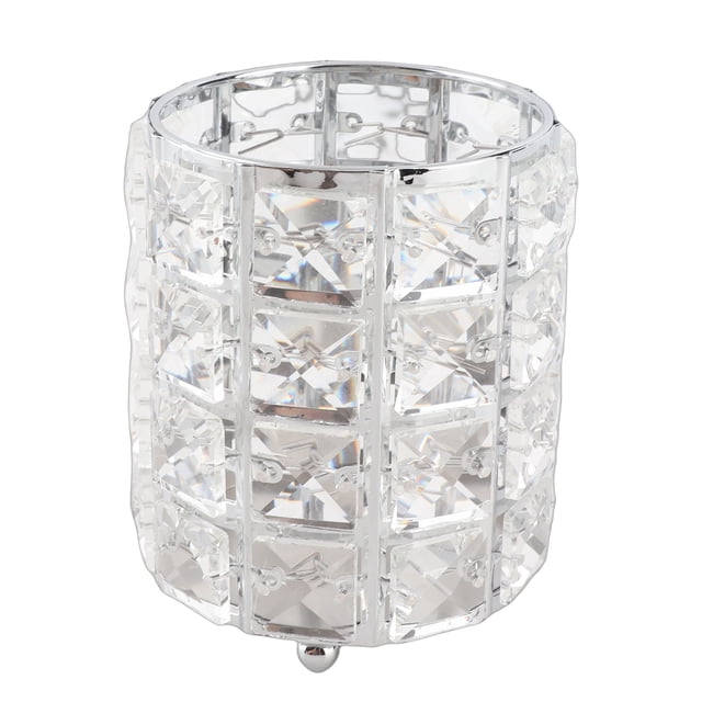 Caja De Pañuelos De Cristal, Organizador Cosmético De Cristal Estable De Estilo Europeo Redondeado De Buena Textura Artesanal Para