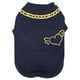thumbnail image 1 of Ropa azul para mascotas, camisas de algodón para perros, chaleco bonito con estampado de primavera para cachorros, suministros para mascotas, 1 of 8