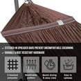 thumbnail image 3 of Tranquillo Universal 116" Double Hammock w/Adjustable Stand and Bag, Brown, 3 of 12