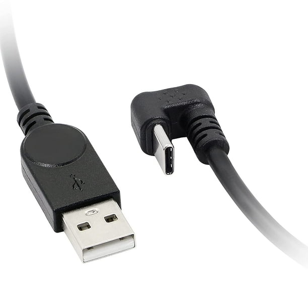 GELRHONR Câble USB de type C en forme de U, angle de 180 degrés Câble de  chargement de synchronisation de données rapide USB C Câble de chargeur  rapide USB A vers USB-C 