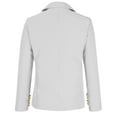 thumbnail image 6 of QATAINLAV Womens Double Breasted Blazer Fall Winter Long Sleeve Suit Jackets Solid Casual Lapel Business Office Blazers Dollar Sales White M, 6 of 7