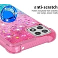thumbnail image 4 of case for Samsung Galaxy A22 5G (N0 4G) Case w/Ring Holder,Creativity Clear Gradient Quicksand Glitter Flowing Liquid Floating Women Girls Cute Case TPU Cover for Samsung Galaxy A22 5G JB Powder Blue, 4 of 14