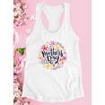 thumbnail image 3 of Mothers Day Nature Wreath Racerback Tank Women -Image by Shutterstock, Female x-Large, 3 of 4