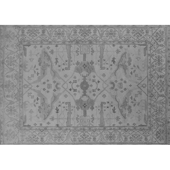 Ahgly Company Indoor Rectangle Oriental Gray Industrial Area Rugs, 3' x 5'
