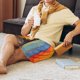 thumbnail image 5 of Balery Colorful Painted Duck Pantalones cortos de pijama de punto de algodón para hombre con cinturilla y bolsillos-Large, 5 of 6