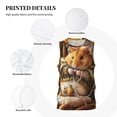 thumbnail image 3 of Sikiie Modern Floral Guinea Pig Basketball Jersey Reversible Men's Mesh Athletic Sports Shirts Training Practice S-4XLMedium, 3 of 6