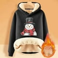 thumbnail image 2 of Women's Christmas Hoodie Casual Pullover Warm Holiday Sweatshirt Cozy Winter Fashion Top Soft Printed Design, 2 of 2