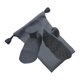 thumbnail image 5 of 2 guantes de levantamiento de pesas para mujeres y hombres, agarres de silicona ligeros para gimnasio. Gris, 5 of 9
