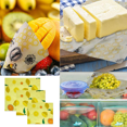 thumbnail image 5 of ZHAOCHENG Juego de 3 piezas de papel encerado de hilo de cera de abejas reutilizable, toallitas de cera de abejas orgánicas, envoltura de alimentos de diferentes tamaños para frutas, verduras y pan la, 5 of 5