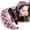 Pink, variant on Wide Lace Embroidery Headband for Women,Elegant Hairband with Anti-Slip Teeth,High Toughness Flexible Fit Headwear for Daily Wear,Dating & Streetwear Navy One Size