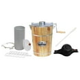 thumbnail image 4 of Gourmet Old Fashioned 6 Quart Vintage Appalachian Wood Bucket Electric Ice Cream Maker Machine, * Classic Die-Cast Hand Crank for Churning, Uses Ice and Rock Salt Churns Ice Cream in Minute, 4 of 5