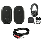 Pair JBL 104 Powered Studio Reference Monitors w/Bluetooth+Headphones 104SET-BT