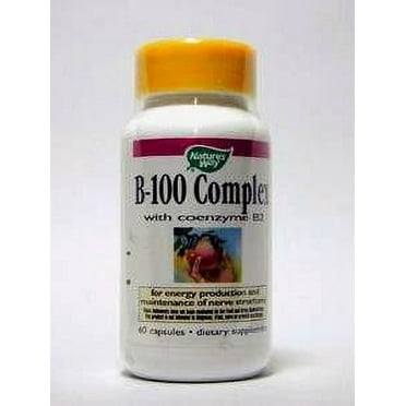 Nature's Way B-100 Complex with B2 Coenzyme Capsules, 60 Ct