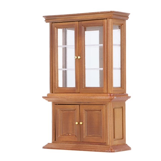 Gabinete De Muebles Para Casa De Muñecas, 16,5 X 10,8 X 3,7 Cm, Escala 1:12, Estante Para Casa De Muñecas, Estantería En Miniatura, Decoración De Gabinete