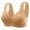 Khaki, variant on Women Wireless Push up Bra Comfort Light Liftup Bras Breathable Seamless Plus Size Bralettes